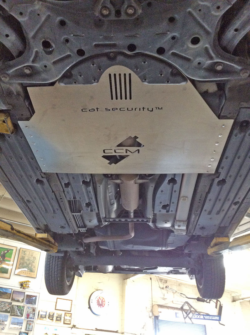 Prius catalytic converter cover plate | The Model Garage
